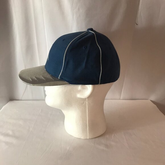 Jordan Vintage Flat Bill L/XL Shark Design Imprinted In Bill Sport Cut Hat - Picture 5 of 6